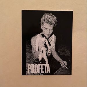 BILLY IDOL + CAT + SMOKING CIGARETTE + PROFETA LOS ANGELES Sticker NEW
